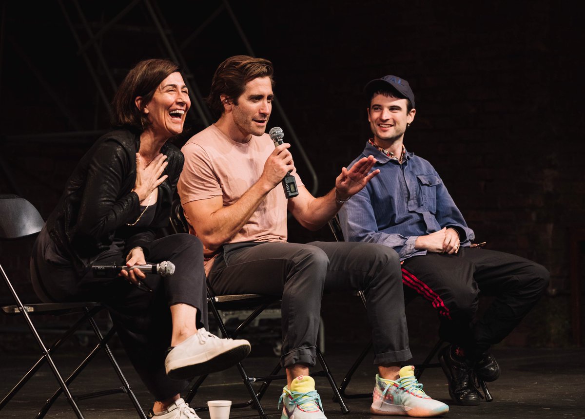 This past weekend, our talkback was moderated by the FORCE OF NATURE that's commonly referred to as #JeanineTesori. She's a tough act to follow, but we've got a bang-up lineup of moderators for the rest of our Wednesday talkback series. Any guesses for who's next? #SeaWallALife