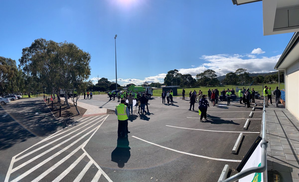 DisfaniM's tweet photo. @CityofMitcham official opening for a waste tyre permeable pavement carpark developed @engunimelb with great interest from local and state government; industry and public! Great to see impact of our research! https://t.co/A16HEyhxCk