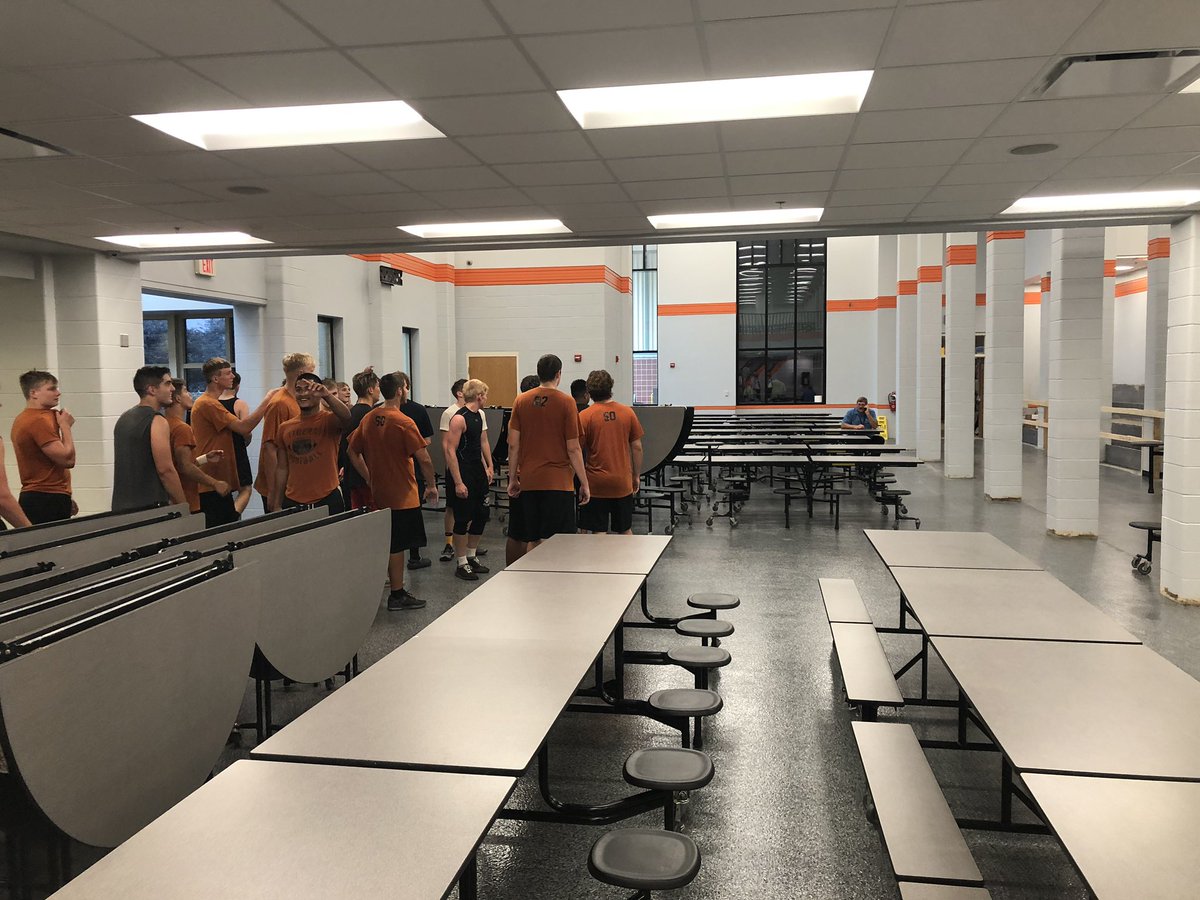 dahoffert's tweet photo. Big thank you @WCS_District football players for their help putting out the cafeteria tables! #leadership #rolemodels #service #wcsmission https://t.co/lZwuHSgAqx