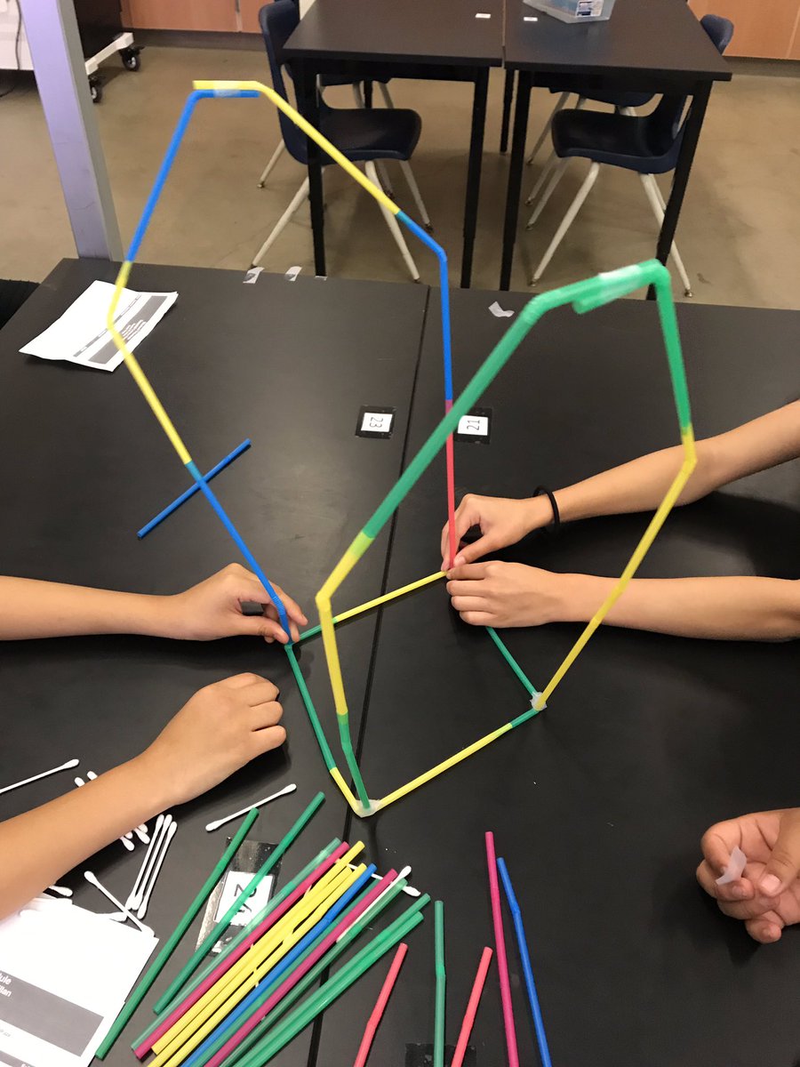 How do you start the new school year? With a contest to build the tallest Straw tower, of course! #OnlyatSunnysidehs
