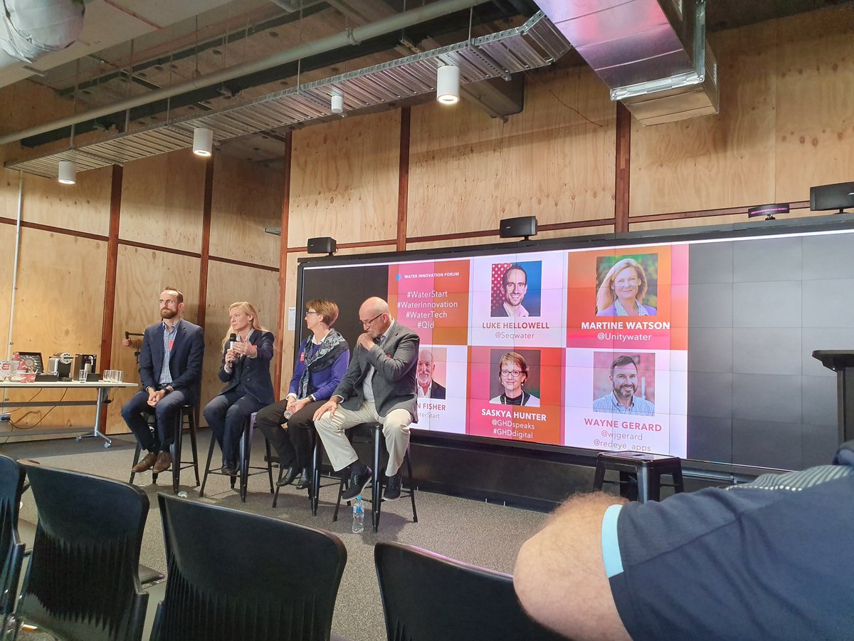 JulietteMurph's tweet photo. Great morning at the #WaterStart innovation forum. Thanks for the insights @Seqwater @GHDspeaks @wjgerard @Unitywater @WaterStart @nickshewring https://t.co/vvTXEWLIms