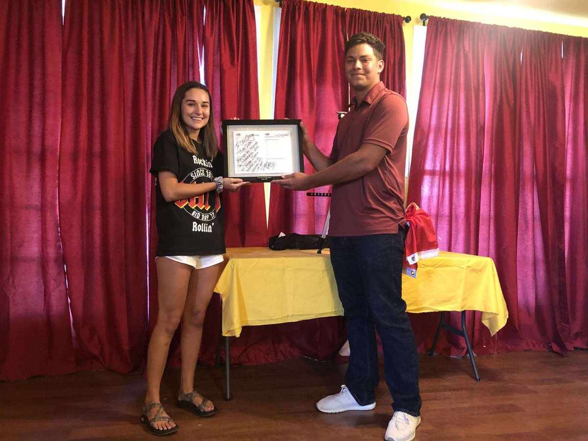 Today we gifted our sisters over at <a href="/ENMUChiOmega/">ENMU ΧΩ</a> a message signed by their SH, Shelli Potter, as a symbol of friendship between our Kappa Sigma and Chi Omega.