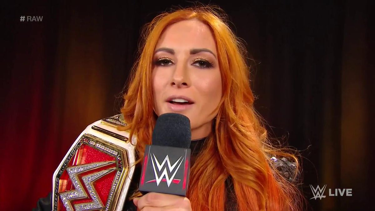 WWE's tweet photo. #RAW #WomensChampion @BeckyLynchWWE will not rest until EVERYONE has been dealt with. #TheMan has spoken. https://t.co/9XHfgGBMHk