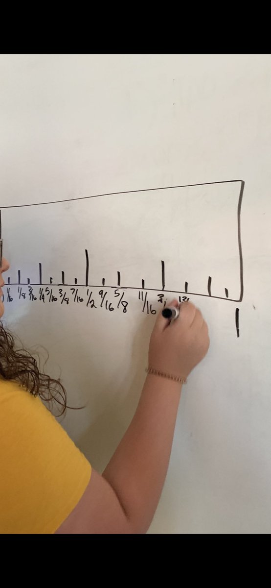 sjohnsonSHS's tweet image. I challenge you to draw a tape measure 0 to 1 inch on the board and have your students write what each tick mark represents. The results will shock you. We need tradesman as much as those with higher degrees. #tapemeasurechallenge