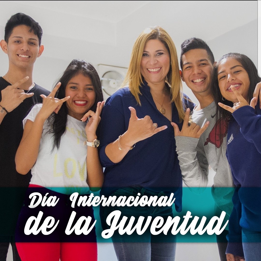 mvallarinoa's tweet photo. A mi gente favorita:
Feliz Día Internacional de la Juventud!!! 
Uds nos inspiran a ser mejor ejemplo, debemos impulsarlos y abrirles camino y todo a su ritmo, siempre soñando y divirtiéndonos. 
LA MEJOR FORMA DE PREDECIR EL FUTURO ES CREARLO - Abraham Lincoln
#TransformandoVidas https://t.co/mjMpFhuBjM