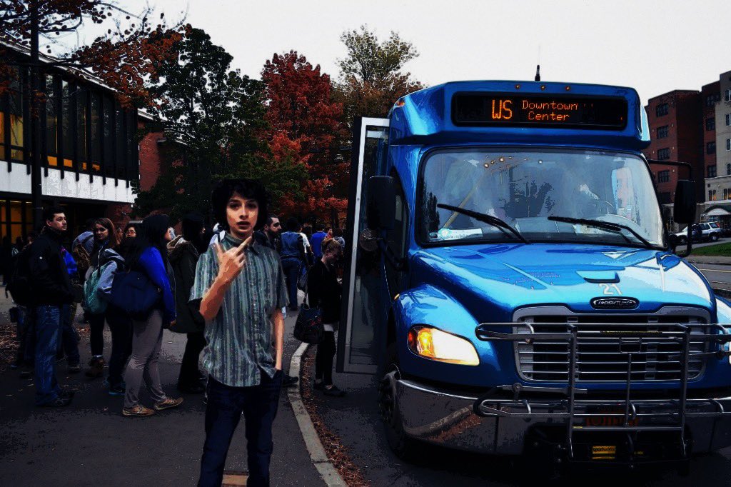 disorderlycourt's tweet photo. strangest thing i ever did was wait on the bus line in 32 da grees for this blue shit https://t.co/8FiR16lIbY