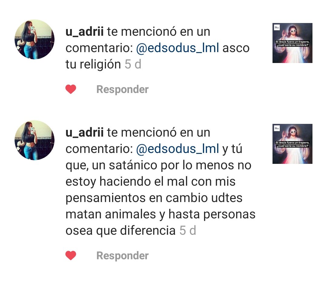 Edsodus_lml's tweet photo. Una persona revisó mi perfil en instagram y dedujo que soy un satánico que mata animales y hasta personas.
Genial, creo que algo estoy haciendo bien.
#FelizLunes #DiaInternacionalDeLaJuventud #MeSientoPoderosoCuando #HabraConsecuencias https://t.co/CIMQiVsI1D