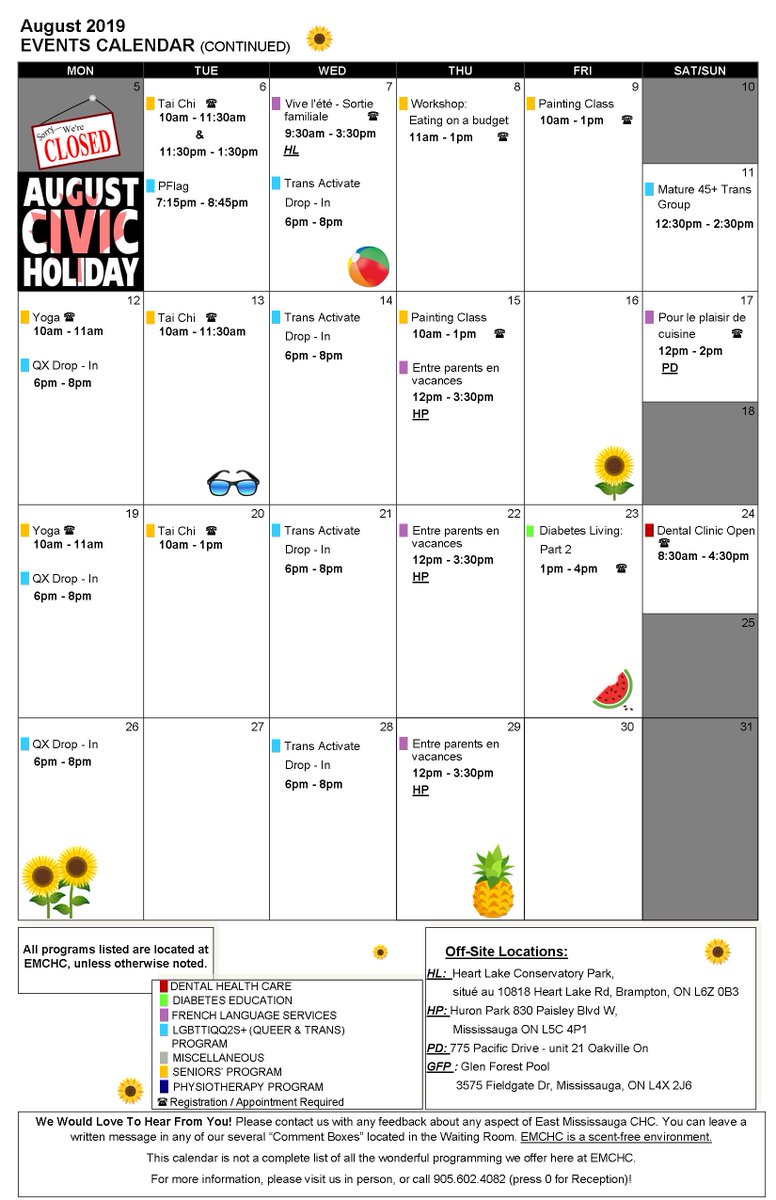 EastMissCHC's tweet image. Check out our August Program Calendar!

#AugustProgramming #SummerProgramming #EMCHC