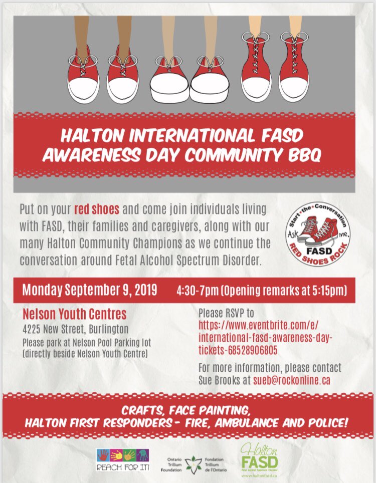 haltonFASD's tweet photo. Halton FASD Awareness Day! #redshoesrock #fasd #awareness #haltonfasd https://t.co/QWIG64vQ3q