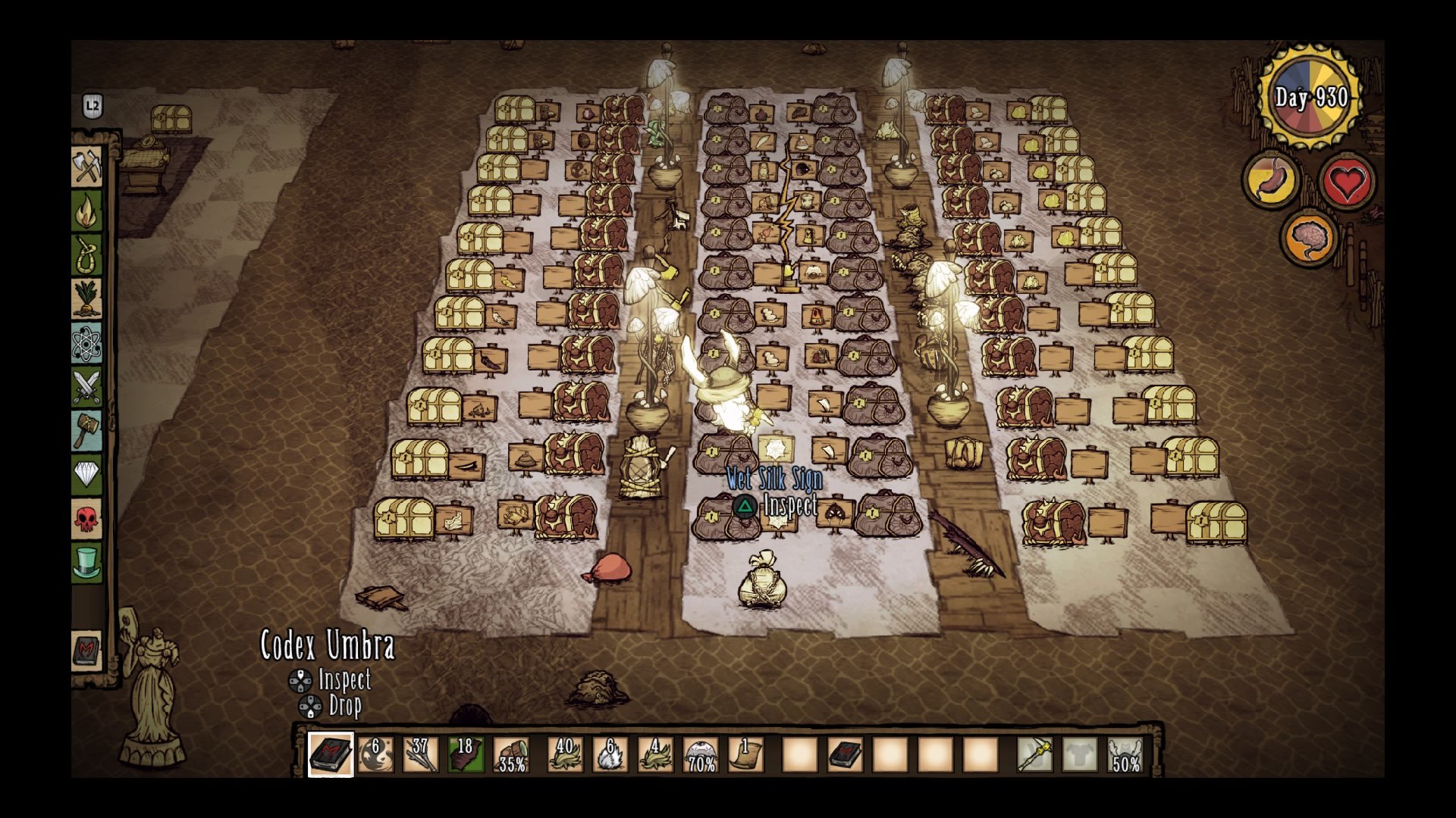 Mini signs on chests [Don't Starve Together] PlayStation Klei