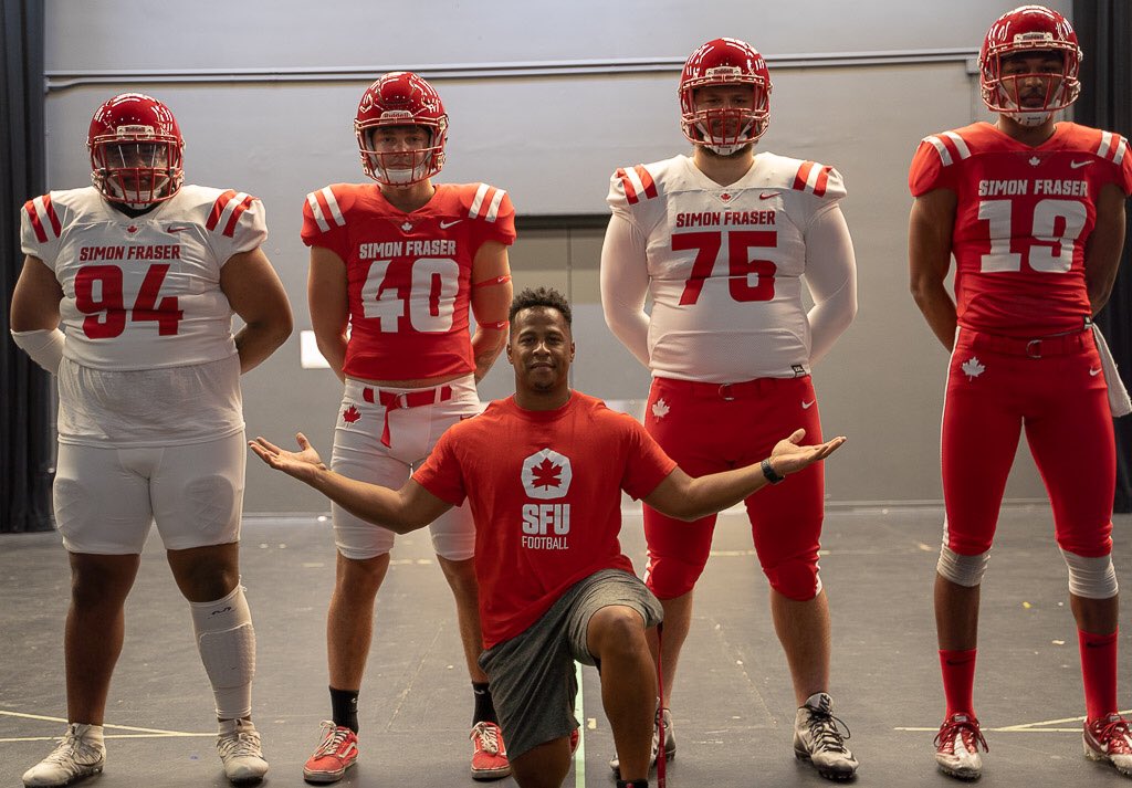 I’m incredibly excited about our new partnership w Nike. This is HUGE for SFU Athletics and SFU as a University. I’d say they did a phenomenal job on our uni’s, can’t wait to get after the 2019 season!!! #Ris1n9📈 #no2m0ke🚭 #Nike #RepTheLeaf🍁