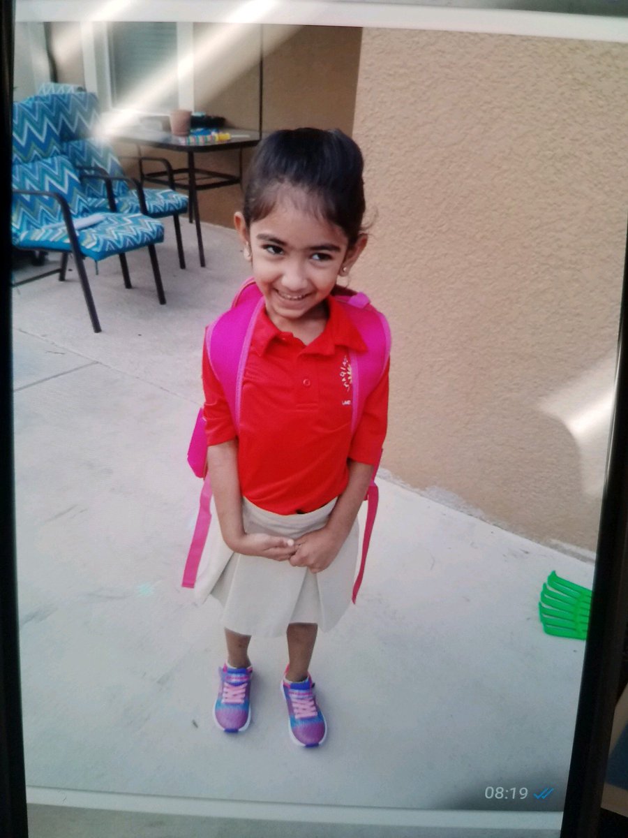 Pasco deputies are currently searching for a 5 year old female child, Vidha Rangneni, pictured below. She is between 3-4 ft. tall and approx. 40-50 lbs.