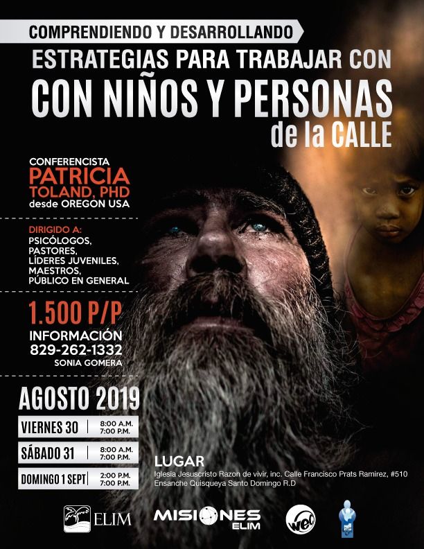 ElimRD's tweet photo. 📌 Especialmente a los que tienen el privilegio de atender y ayudar a niños y adultos en situación de calle. Si esta es tu posición, no dudes en asistir a esta extraordinaria conferencia que será impartida por especialistas en la materia. 
📢Te esperamos! https://t.co/PEaJSeI3o6