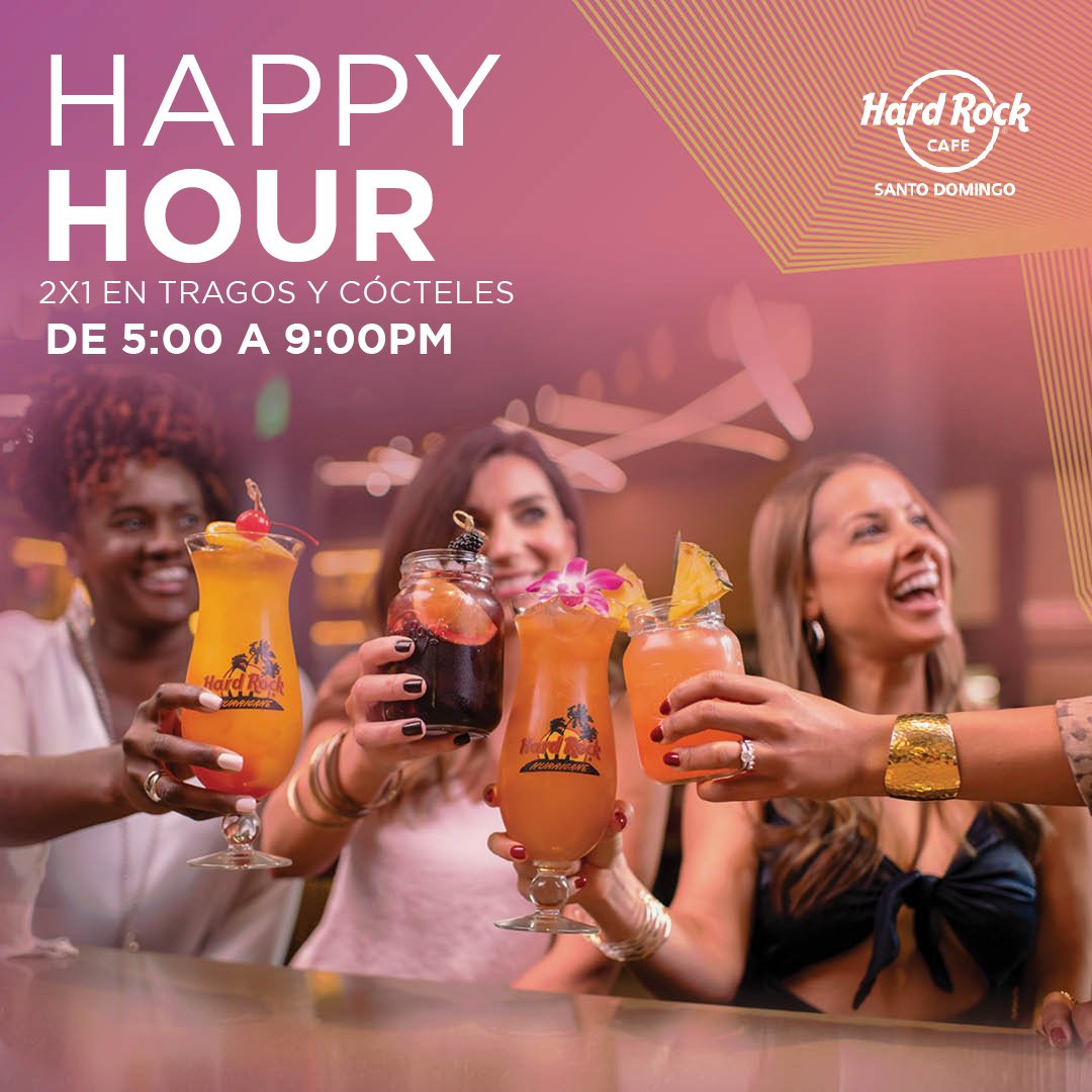 Los lunes pueden ser una excusa perfecta para un AfterWork con tus amigos. Se you there!!! #thisishardrock #HardRockCafe #hardrockcafesantodomingo