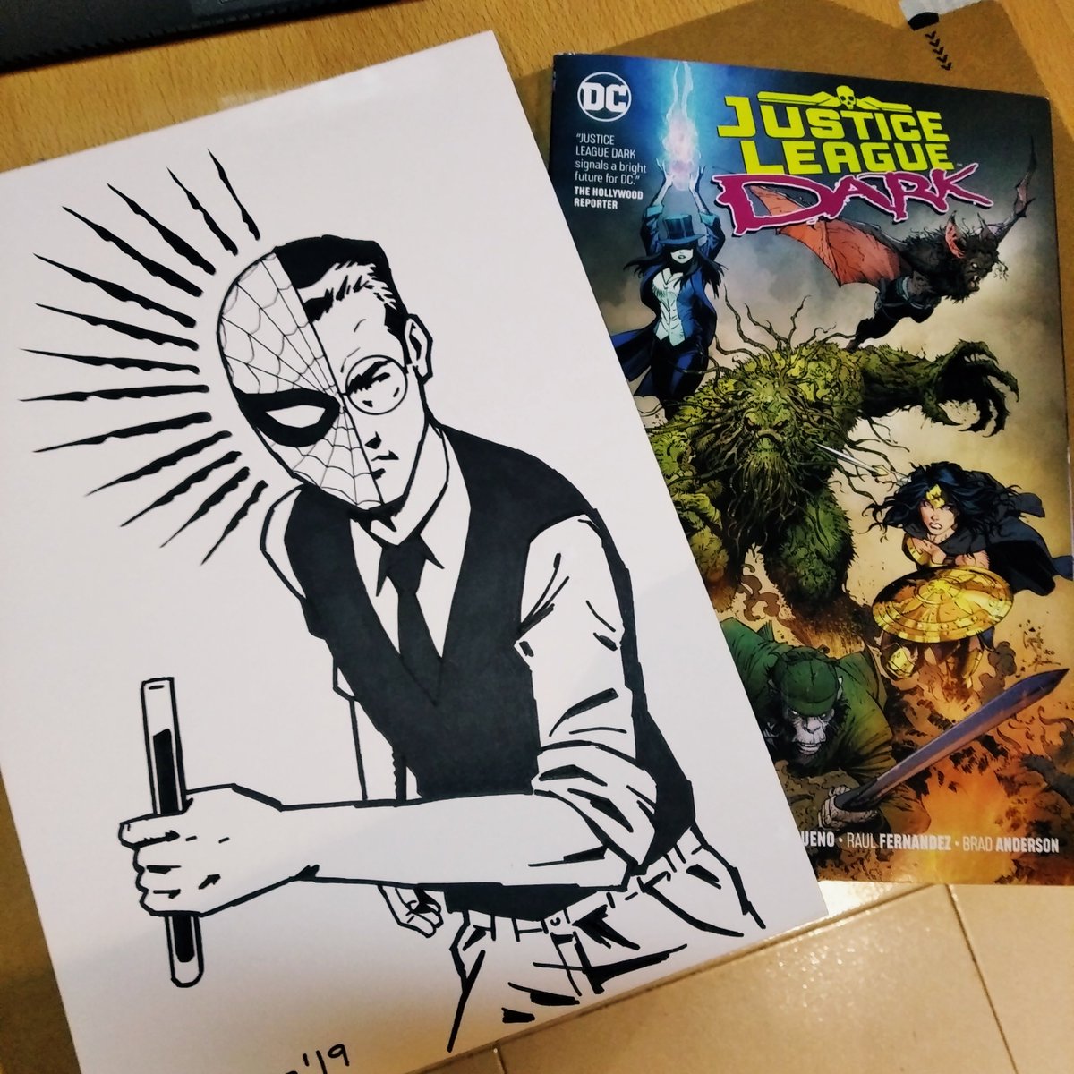 Nerdy Peter Parker commission! This is the first of my free signed trade+ A4 commission offer that's available from my online store:

https://t.co/wJDQx7a4kh 