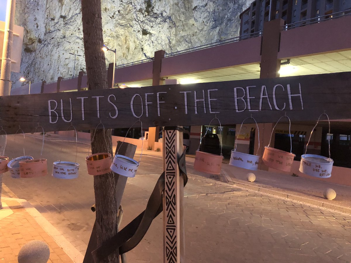 nadia_iv's tweet photo. We made reusable ashtrays for the beach with @Gibman87. Now we hope they’ll stay there and get used! #SaveThePlanet #ButtsOffTheBeach #BabySteps #MakingADifference https://t.co/bypPvH8nVh