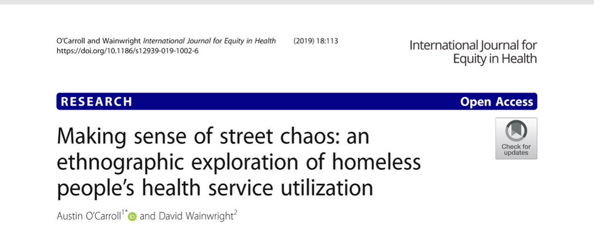 Congratulations @austinoc_austin on the publication of your doctoral work “Making sense of street chaos” Sobering insights that really inform practice. Thanks for this work Austin - you are an inspiration rdcu.be/bOAH3