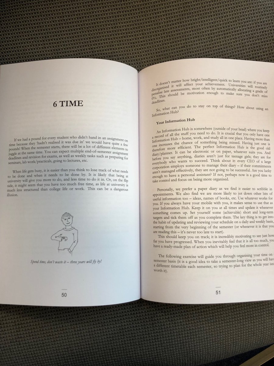 makingitatuni's tweet photo. New to HE students sometimes need a bit of help with organising their time. #timemanagement #firstyearuni https://t.co/MEDuZQk8vC