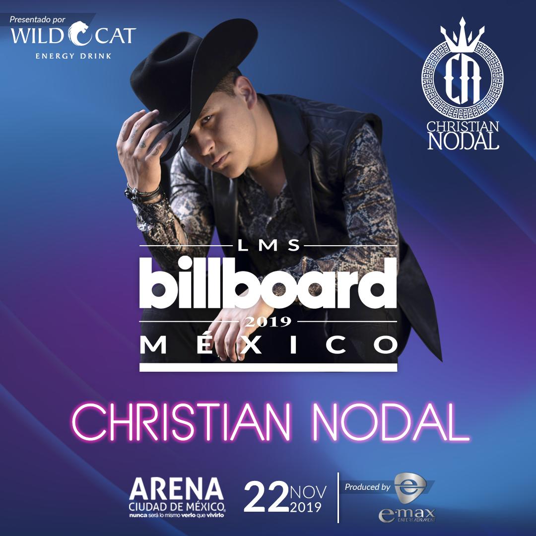Confirmado! CHRISTIAN NODAL en Billboard LMS Mexico 2019!!!🔥🎶 <a href="/billboard/">billboard</a> <a href="/billboardlatin/">billboard latin</a> <a href="/BillboardLMS/">Billboard LMS</a>  🎉 <a href="/WildCatMexico/">WildCatEnergy Mexico</a> #FeelThePower🎵Emax Entertainment @UMartists @DuperlySalcedo