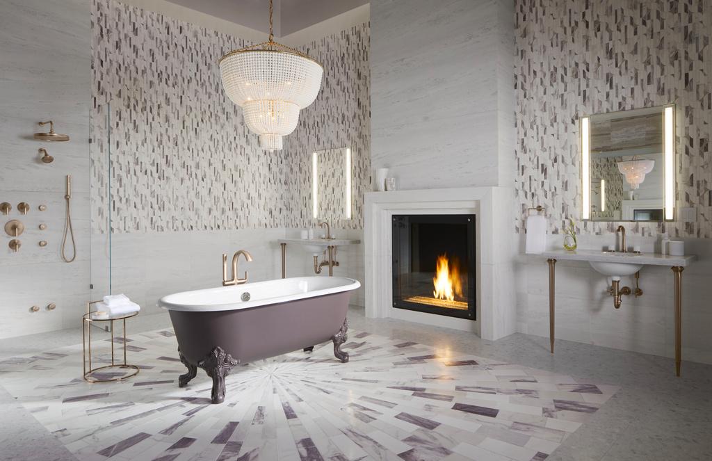 DaVinciFP's tweet photo. MORE BATHROOM GOALS ft. @Kohler 
The 36" x 36" DaVinci Maestro is a marvelous fireplace for bathrooms, bedrooms and other intimate spaces! https://t.co/Z6r9SMItZJ
