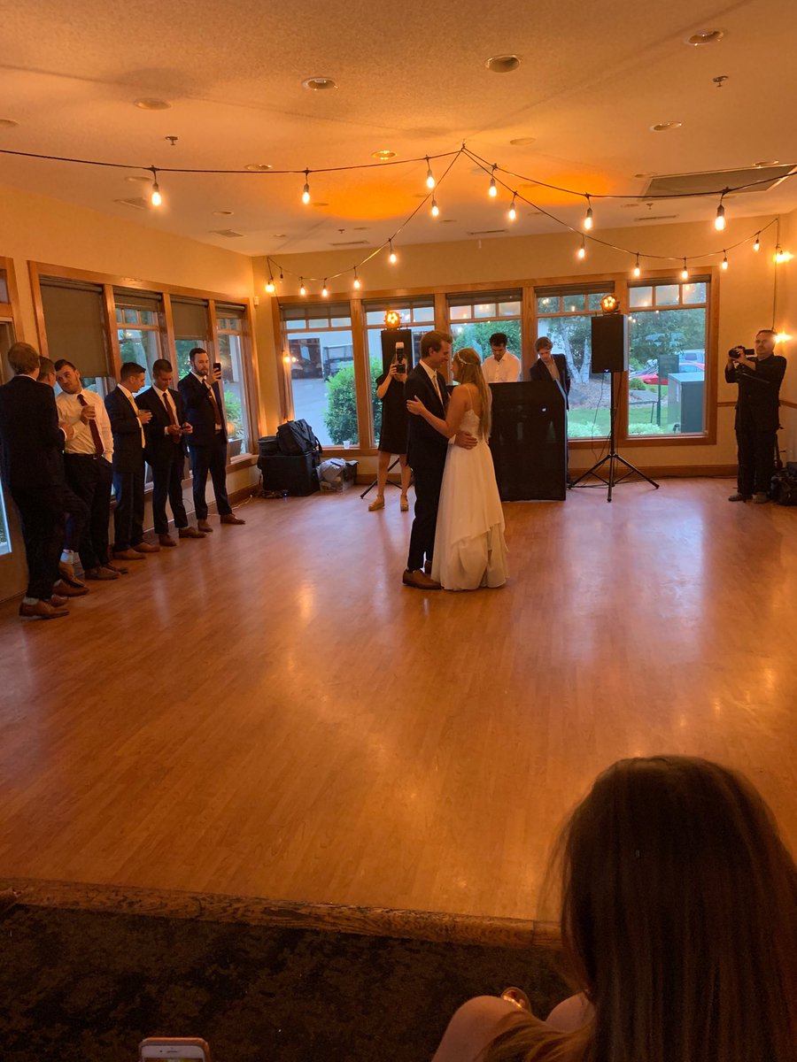 PaulAllan5's tweet photo. Still reveling in Saturday’s celebration. Thanks to everybody who helped make ⁦@SethAllan7⁩ and Amanda’s wedding so special. Both ⁦@MNSUMankato⁩ grads and a ton of #MavNation on hand. #HornsUp #AllanNation https://t.co/IjDPSqnJ1K