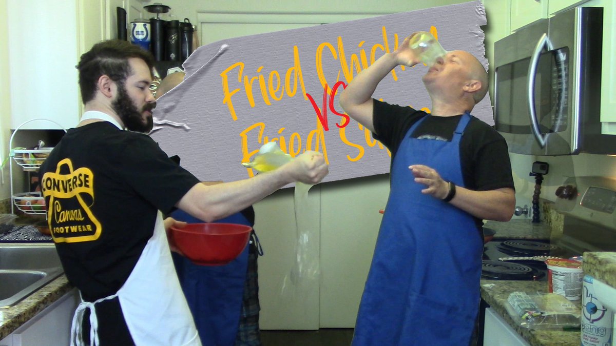TheRealPleeka's tweet photo. Fried Chicken Vs Fried Salmon #chefnaround #wtf #salmon #cookingathome #YouTube 
https://t.co/SYqLfyZzWp https://t.co/ZjGuHQFxLG