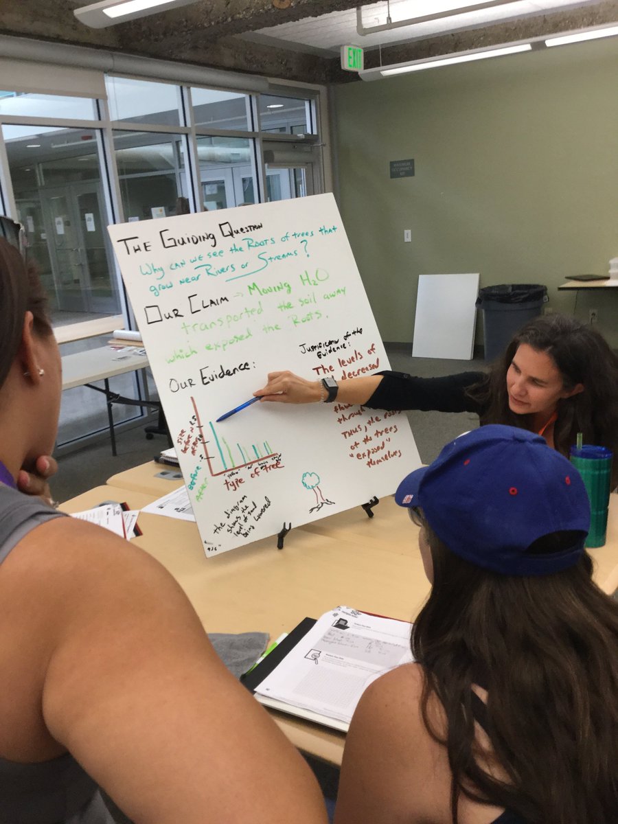 Science_of_TR's tweet photo. Studying river flow in @twinrivers as scientists, of course! Elementary teachers learn to apply the same @ArgumentDriven Inquiry approach to science as our secondary teachers today at the district office. https://t.co/pi8aSqxy2m