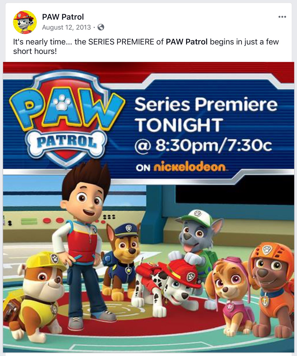 paw patrol 2013