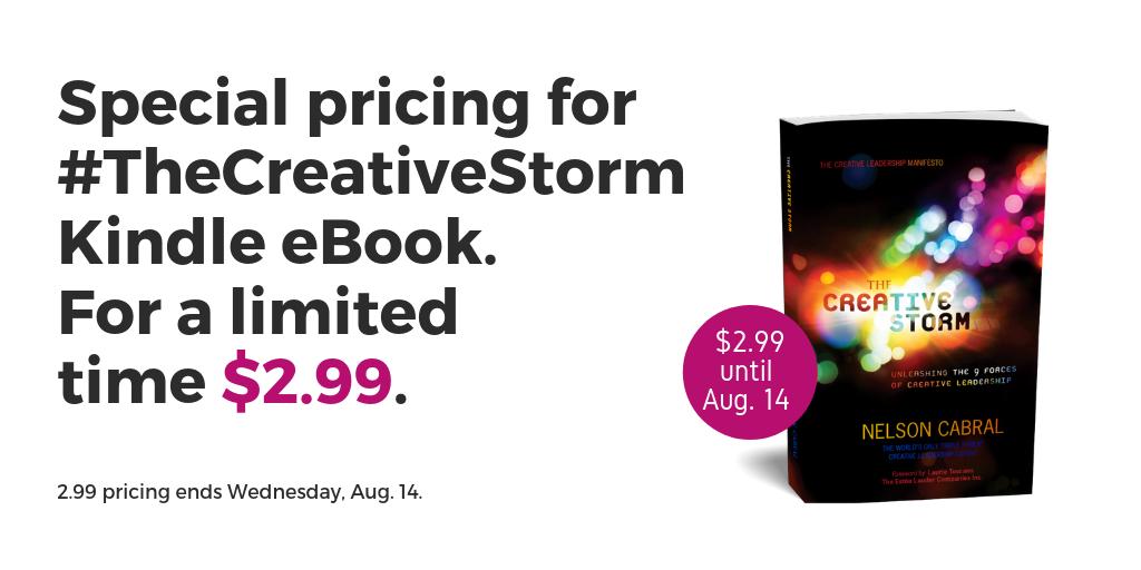9ForcesNelson's tweet photo. // ✨ LIMITED TIME ✨// #TheCreativeStorm eBook now available for $2.99! Special pricing ends Wednesday, Aug. 14th. → https://t.co/RmTnSFPnFe

#9ForcesNelson #keynote #leadershipdevelopment #leadershiptraining #futureofwork #management https://t.co/gcpQSWt4aY
