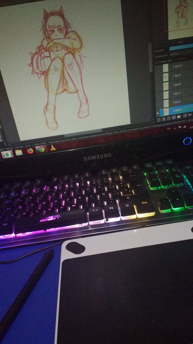 wcross_d's tweet photo. Para los que les dé curiosidad de dónde dibujo ... Pues acá está... :D... Y nada solo eso
#Wacom #Samsung #Sentey ahre que no lo auspiciaba jajaja xD https://t.co/NTL4ZWghwI