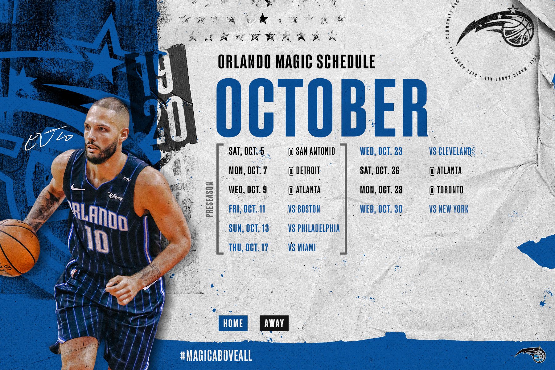 Calendário de Jogos do Orlando Magic anunciado para 2020 e 2021