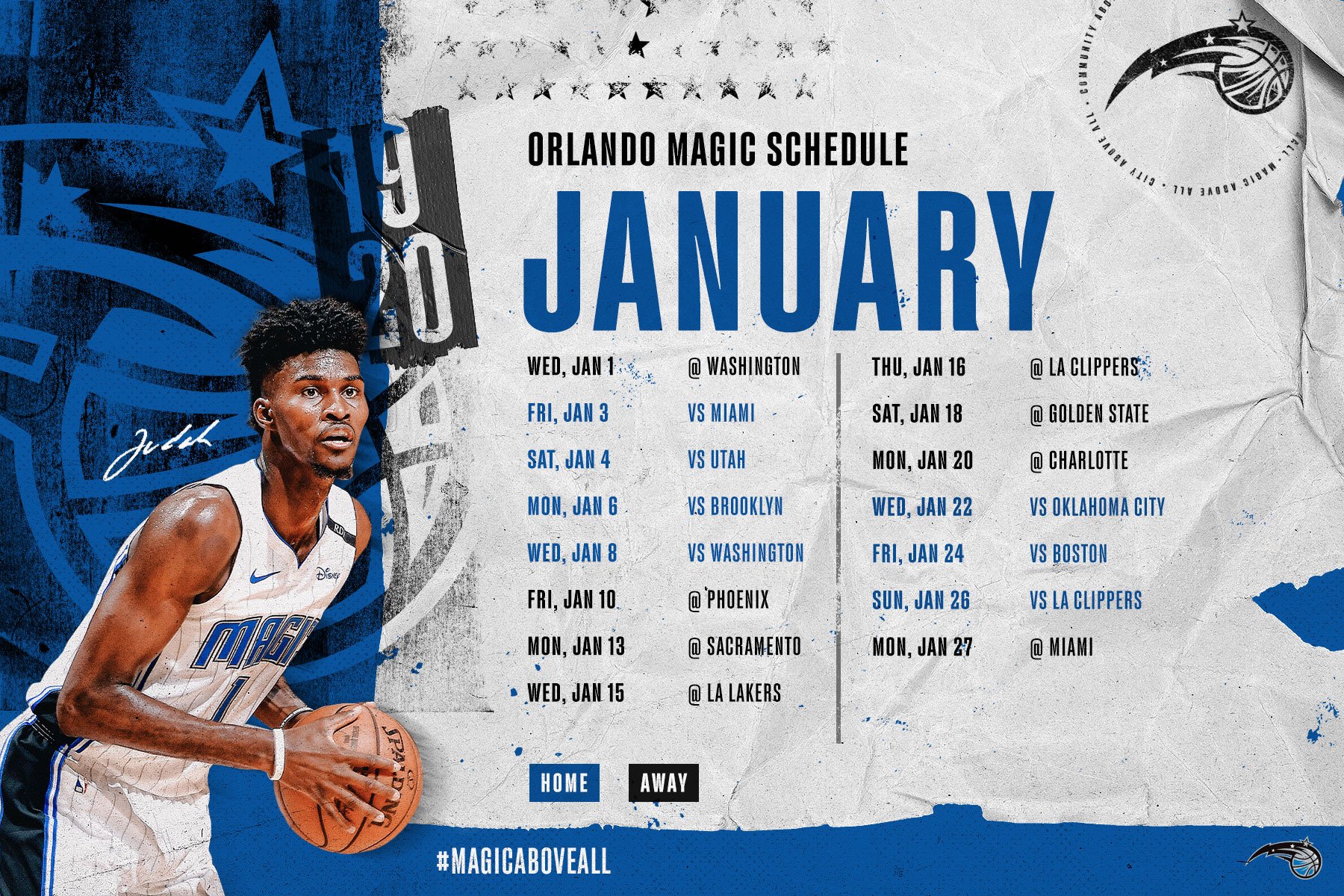 Calendário de Jogos do Orlando Magic anunciado para 2020 e 2021