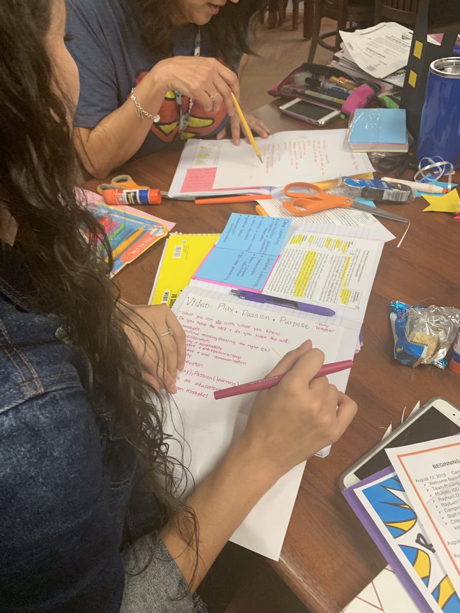 Rockets120's tweet image. Today Rayburn staff created interactive notebooks to begin our book study with Critical Thinking in the Classroom! @McAllenISD @Rockets120 #districtofchampions #criticalthinking #interactivenotebooks