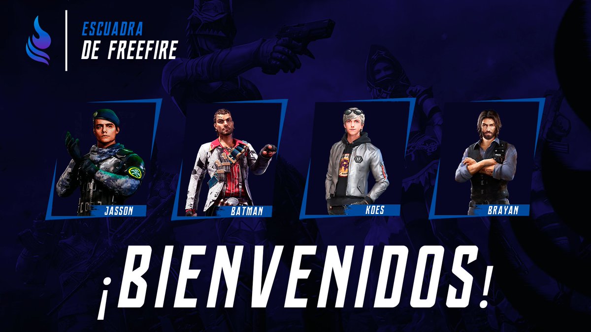 #PresentaciónEss | Free Fire 

Es momento de presentar a nuestra 2da escuadra de #FreeFire. Sabemos que daran lo mejor de si. Estamos contentos de contar con: 

Ess | <a href="/EssJasson/">ESS〡JASSON</a>
Ess | <a href="/FaridTeran3/">ORION OSK</a>
Ess | <a href="/Koes10P/">Koes10yT</a>
Ess | @BrayanMS99 

#FeelTheEssence