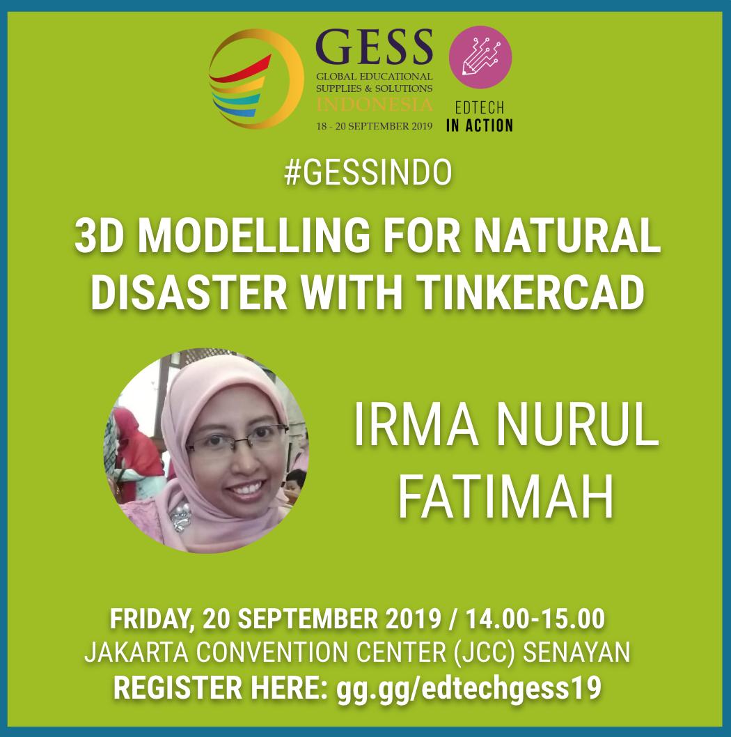 Steven_Sutantro's tweet image. Discover exciting ways of exploring the mechanism of natural disaster using 3D Modelling prototype with @irmalulsie  Join us #EdTechinAction @GESSIndonesia #GESSIndo