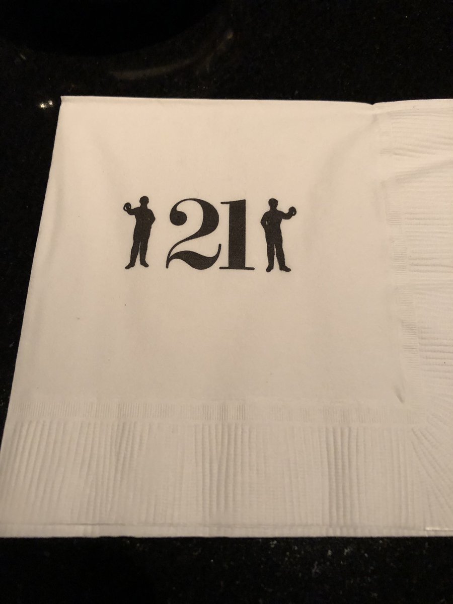 brian_woodland's tweet photo. Dinner in nyc at a classic @21Club before seeing @TootsieMusical with #PRGoddess https://t.co/3BH8xLrPKY