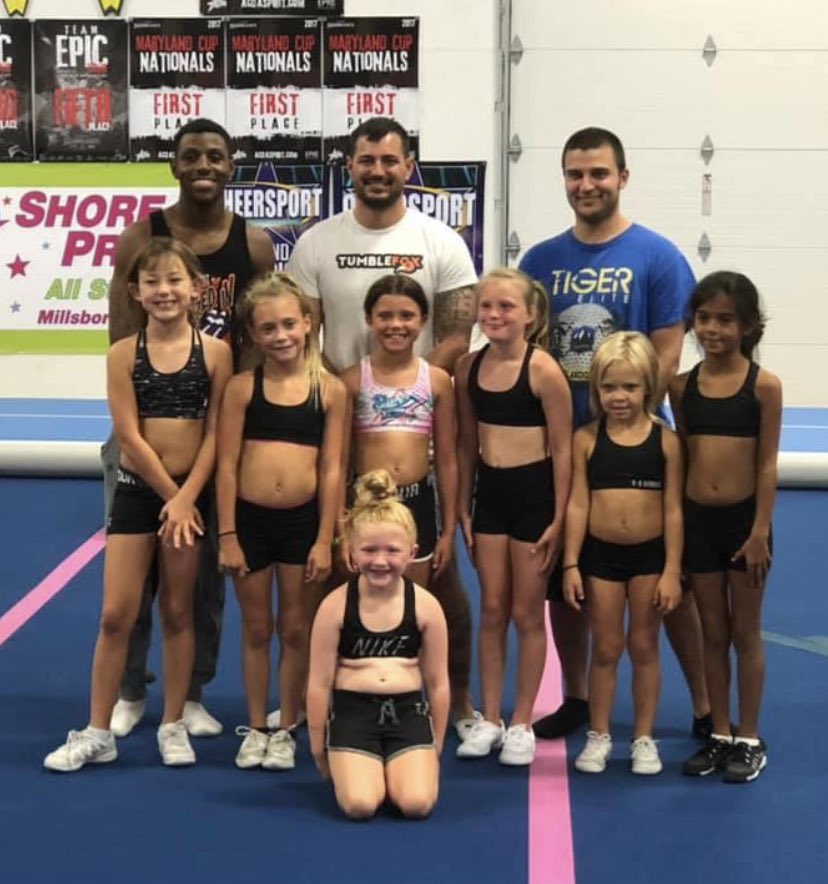 ShoreprideS's tweet photo. It was a GREAT day @ShoreprideS today with @flippinamped1 🤸🏼‍♂️😍 girls learned a lot of great skills &amp; had a lot of fun! Can’t wait for them to come back again! 😍 #shorepridestrong #shoreprideseason5 #cheerfamily https://t.co/CIAaDPm9cY