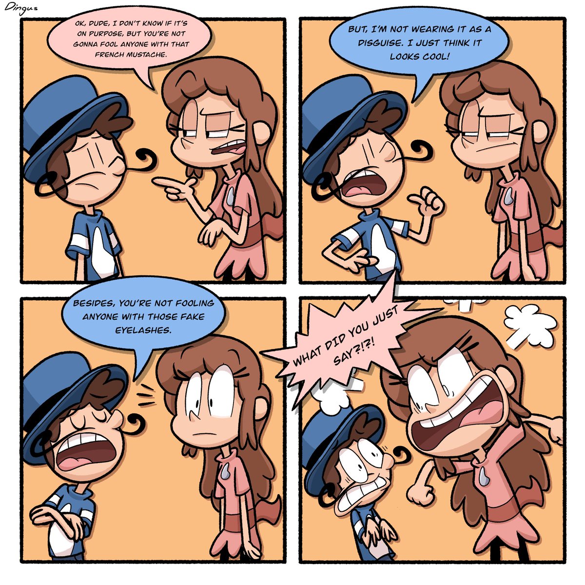 Had a fun time cookin' up a new comic strip this morning! #dingitydingus #dingojones #sophiawoods #cartoons #procreate