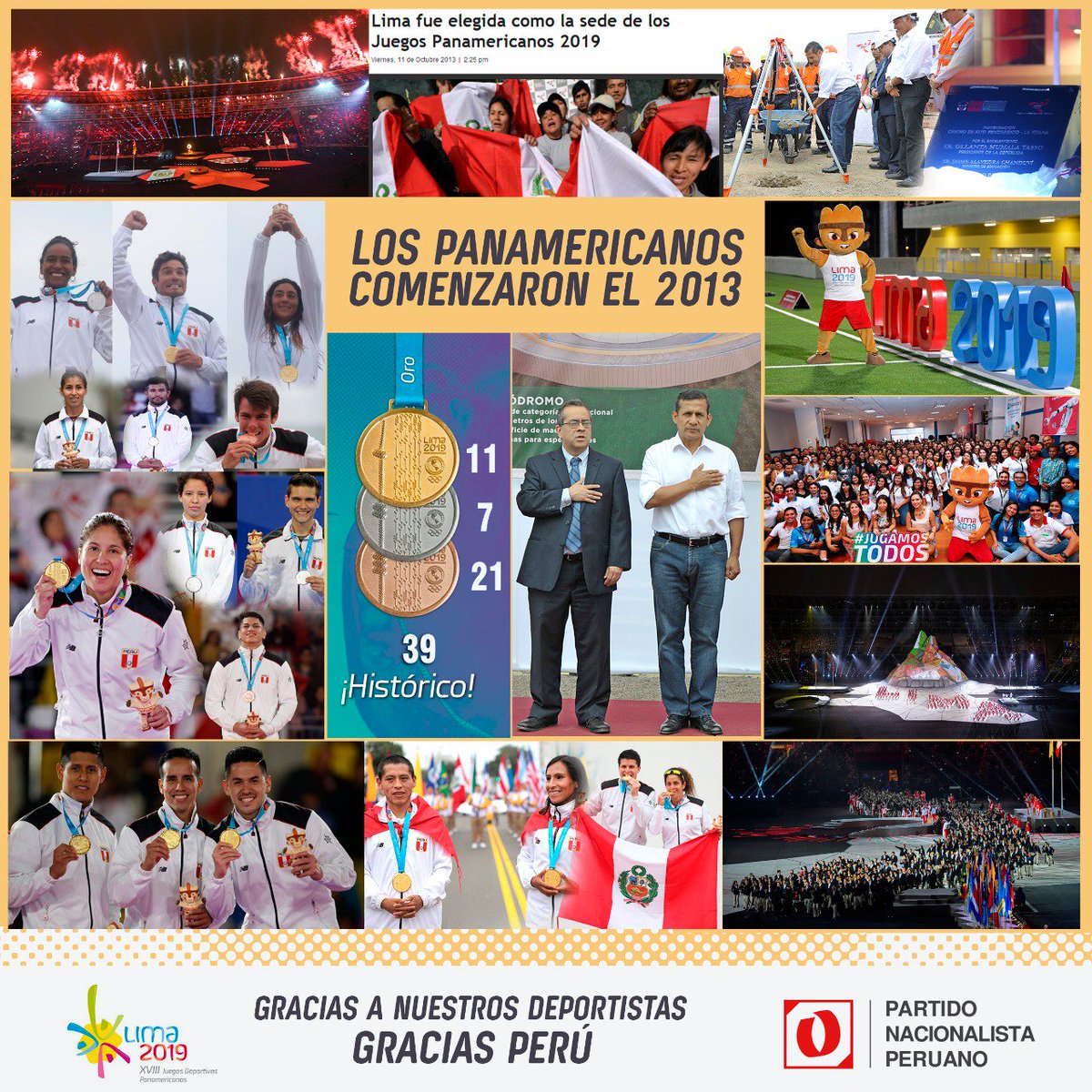 Los #Panamericanos2019 comenzaron en el 2013.