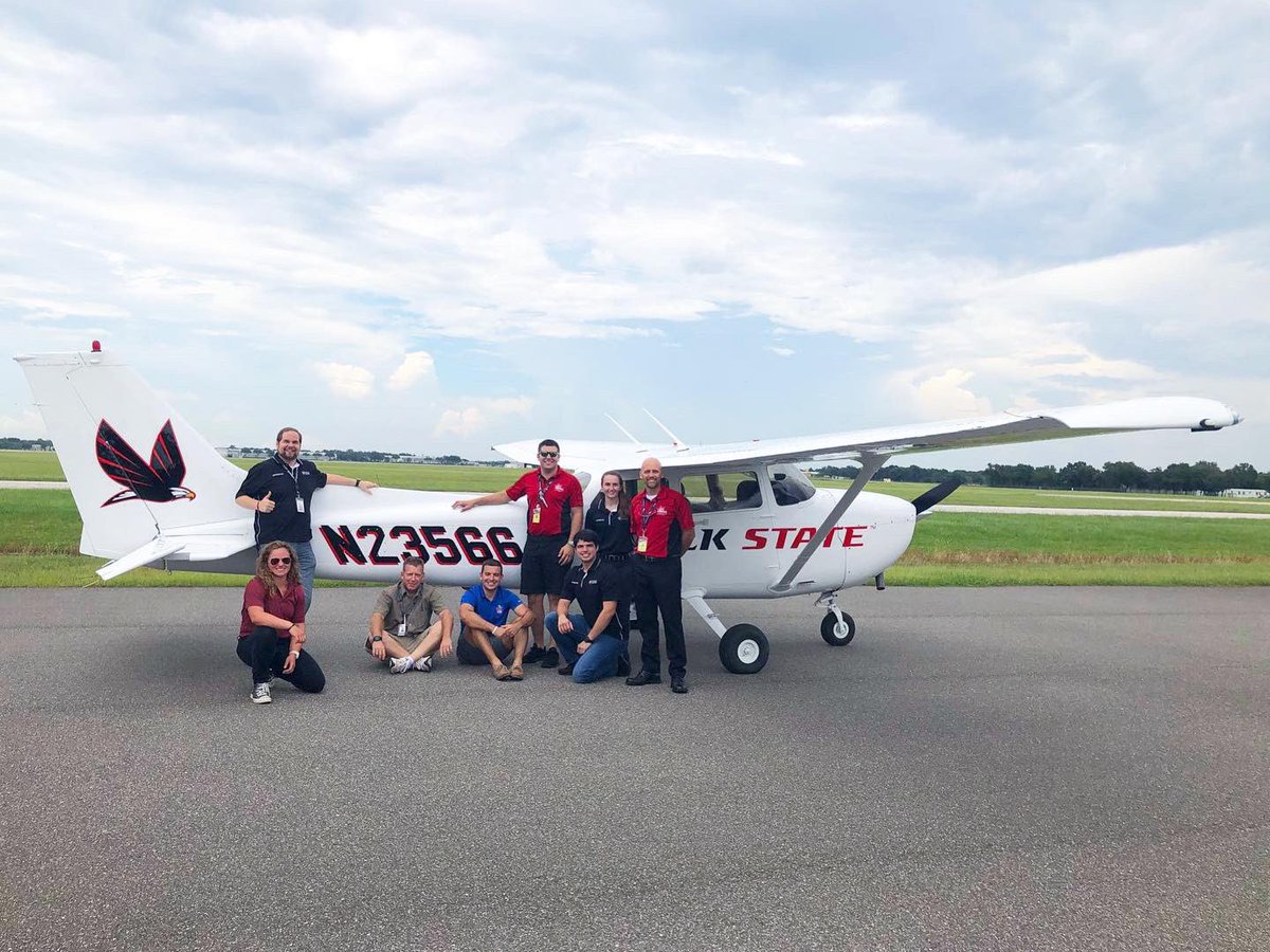 #SoarEagles - literally✈️ Thanks to Sunrise Aviation Lakeland for investing in the branding of a <a href="/PolkAerospace/">Polk State Aerospace</a> plane! #WeArePolk