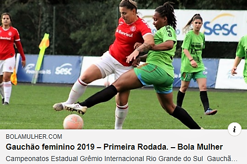 bolamulher's tweet photo. #Gauchãofeminino 2019 – #PrimeiraRodada.
Na abertura do #GauchãoFeminino2019, o #Internacional venceu o time do #JoãoEmílio.
https://t.co/zutVeSuppo https://t.co/dz515BGkZT