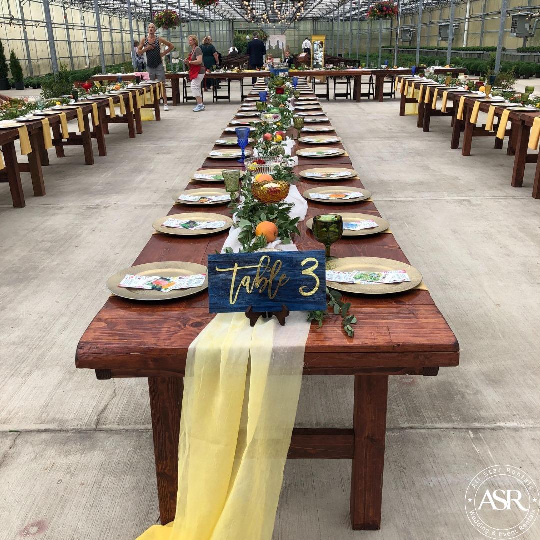 StarRentals's tweet photo. All I can say is... WOW! 😍 How amazing do our farm tables, chairs and linens look @milaegers ! #eventprofs https://t.co/aCdxiNJeKM