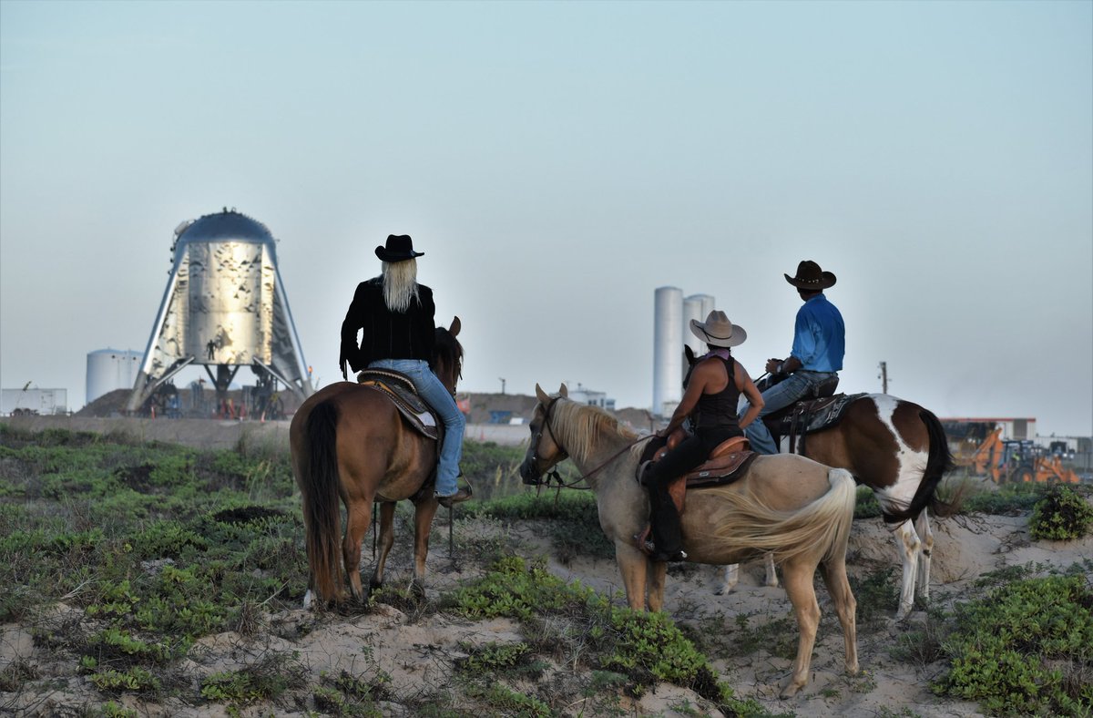 Mary (@bocachicagal) on Twitter photo Boca Chica really is beautiful AND there's horses and a rocket! What a beautiful way to start the day. Thanks Gene, Rachel and Melia @SpacePadreIsle for the friendship and sharing this special day with me. โค๐ค ๐๐
<a href="/NASASpaceflight/">NSF - NASASpaceflight.com</a> Boca Chica really is beautiful AND there's horses and a rocket! What a beautiful way to start the day. Thanks Gene, Rachel and Melia @SpacePadreIsle for the friendship and sharing this special day with me. โค๐ค ๐๐
<a href="/NASASpaceflight/">NSF - NASASpaceflight.com</a>