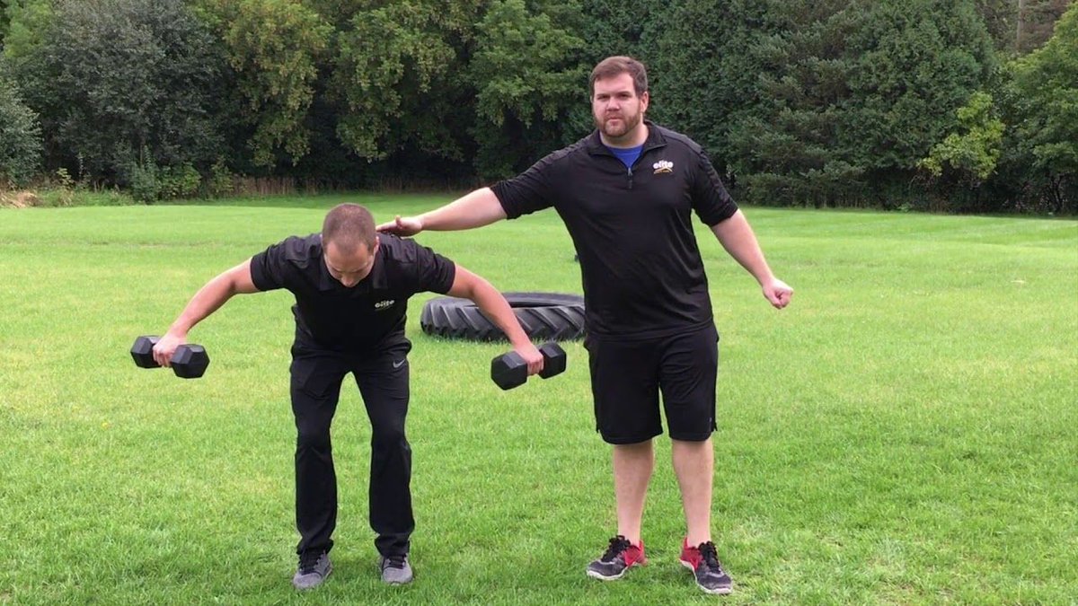EliteSportsClub's tweet image. Exercise Tutorial - Bent Over Rear Delt Fly for toned back muscles! buff.ly/2MsHTmm #exercisetutorial #exercises #workouts #reardeltfly #fitnessvideo #exercisevideo