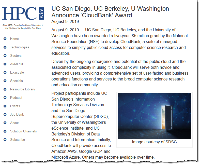 jeffbarr's tweet photo. #AWS is now available to researchers &amp; educational users at UC San Diego, UC Berkeley, and University of Washington (go Huskies) via CloudBank - https://t.co/BoCuHr1cAJ https://t.co/sqJoyzcQBI