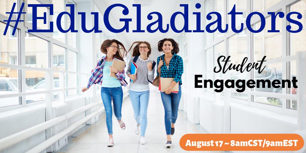 realtalkedu_'s tweet photo. Be sure to check out #EduGladiators on Saturday with our core warriors leading the discussion on Student Engagement.
#COLchat #ELLCHAT #kinderchat #ksedchat #CFISDchat #TECHtalkGA #TLAP #gfedchat @burgessdave @KeriBushman @mbush36 @HBwriting_real @btcostello05 https://t.co/WgJNMeVUp9