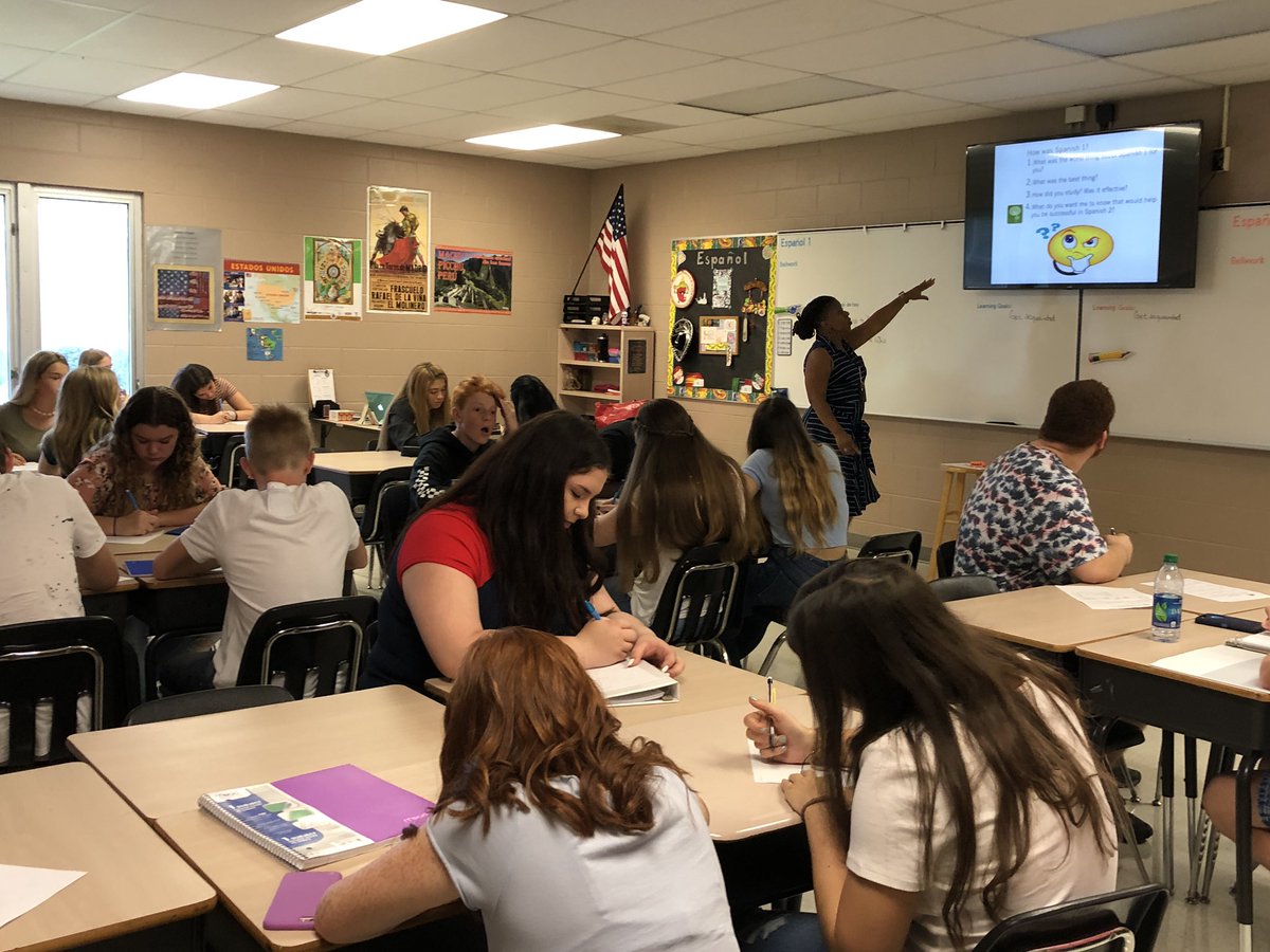 JWMHS's tweet photo. It was a great day in #MustangNation! We hope that everyone enjoyed their first day back! See you all tomorrow around the campus! Remember, report to your RANCH/Homeroom first! #ExcellenceAwaits https://t.co/YnqxNfDtmo