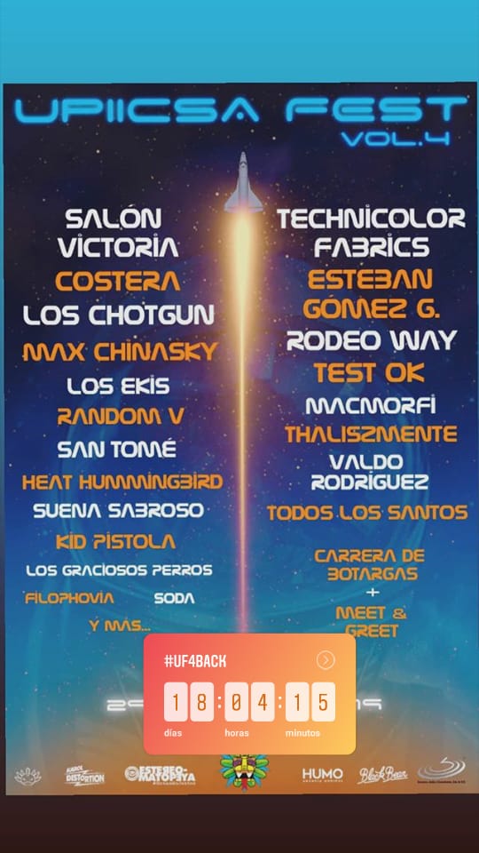 ESTAMOS MUY CONTENTOS DE LA INVITACIÓN Y PARTICIPAR EN ESTE GRAN FESTIVAL.  LOS ESPERAMOS.