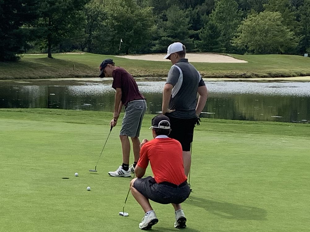 ChardonGolf's tweet photo. Chardon golf defeats Riverside today 173 - 188. Mitchell Cormiea leads the way with a 35, Kyle Kovats 45, Shane Callahan 46, Thomas Kimpton 47. https://t.co/7zfQrlnWiS