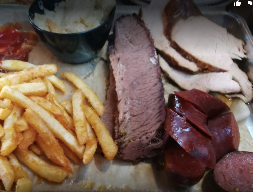 Pick 3 

Three perfectly smoked meats, two regular fixins', one delicious meal #StCharlesMo #HendricksBBQ